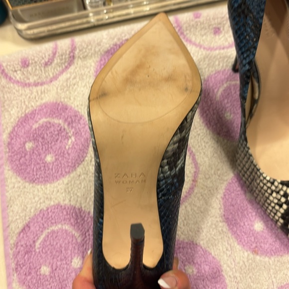ZARA woman multi colored snake 🐍 skin high heels 👠 - Picture 4 of 5